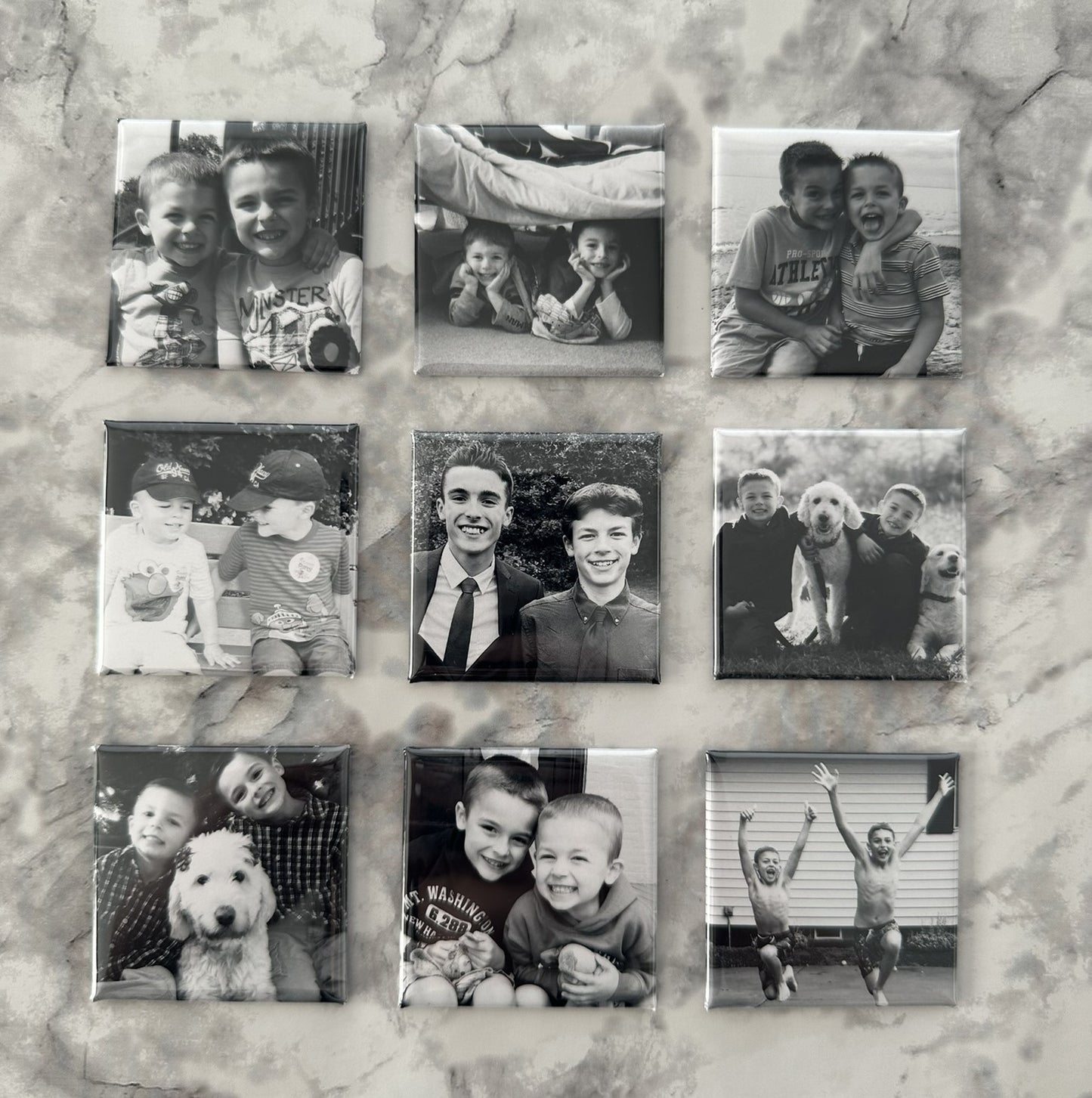 Uplifted Pixels Custom Photo Magnets - Set of 9